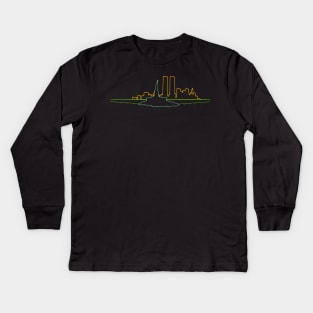 Escape from New York | NYC Skyline Kids Long Sleeve T-Shirt